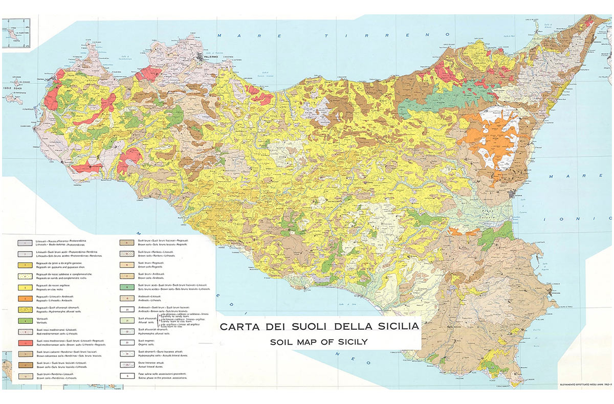 Mappa dei suoli siciliani